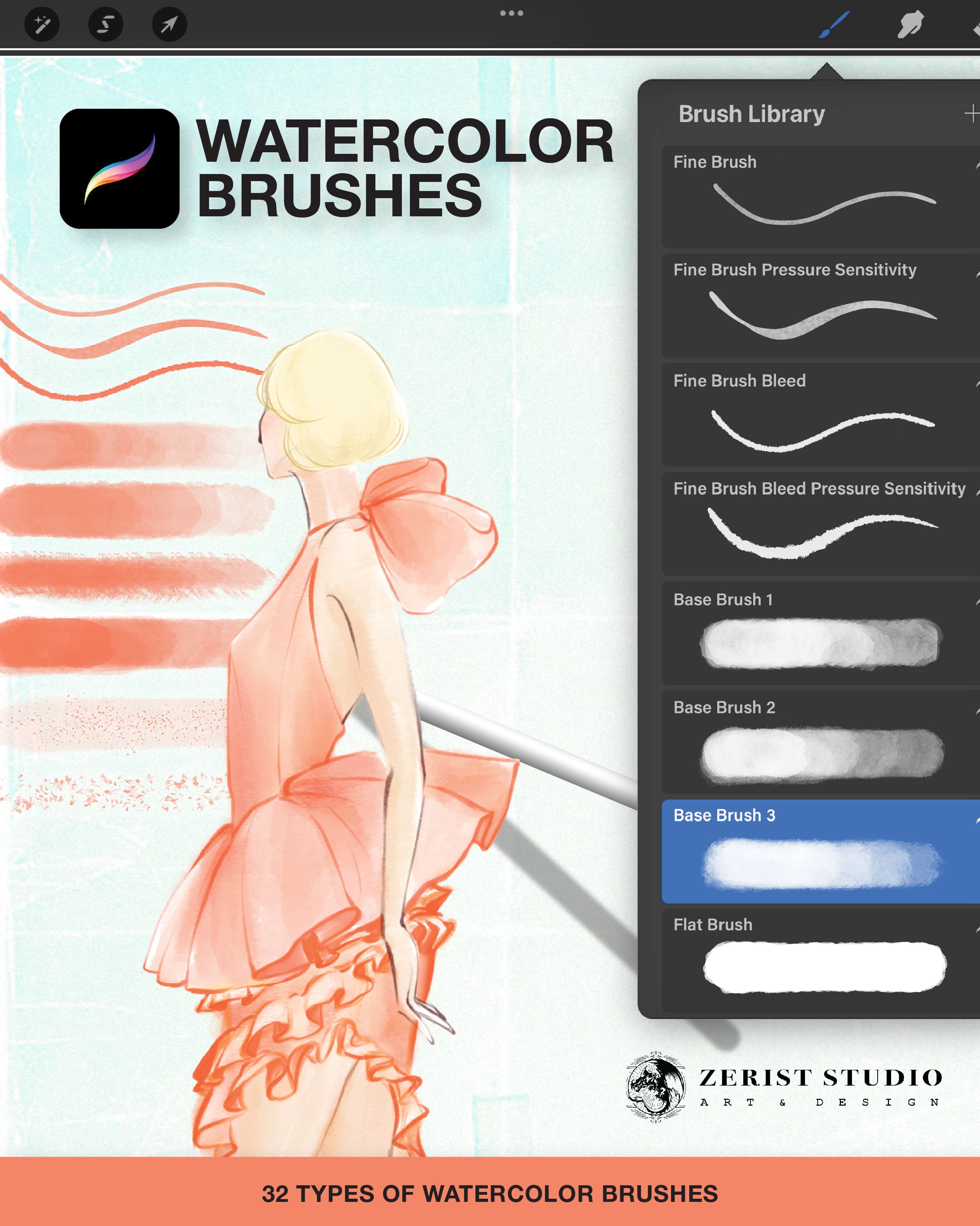 image of Watercolor Brushes